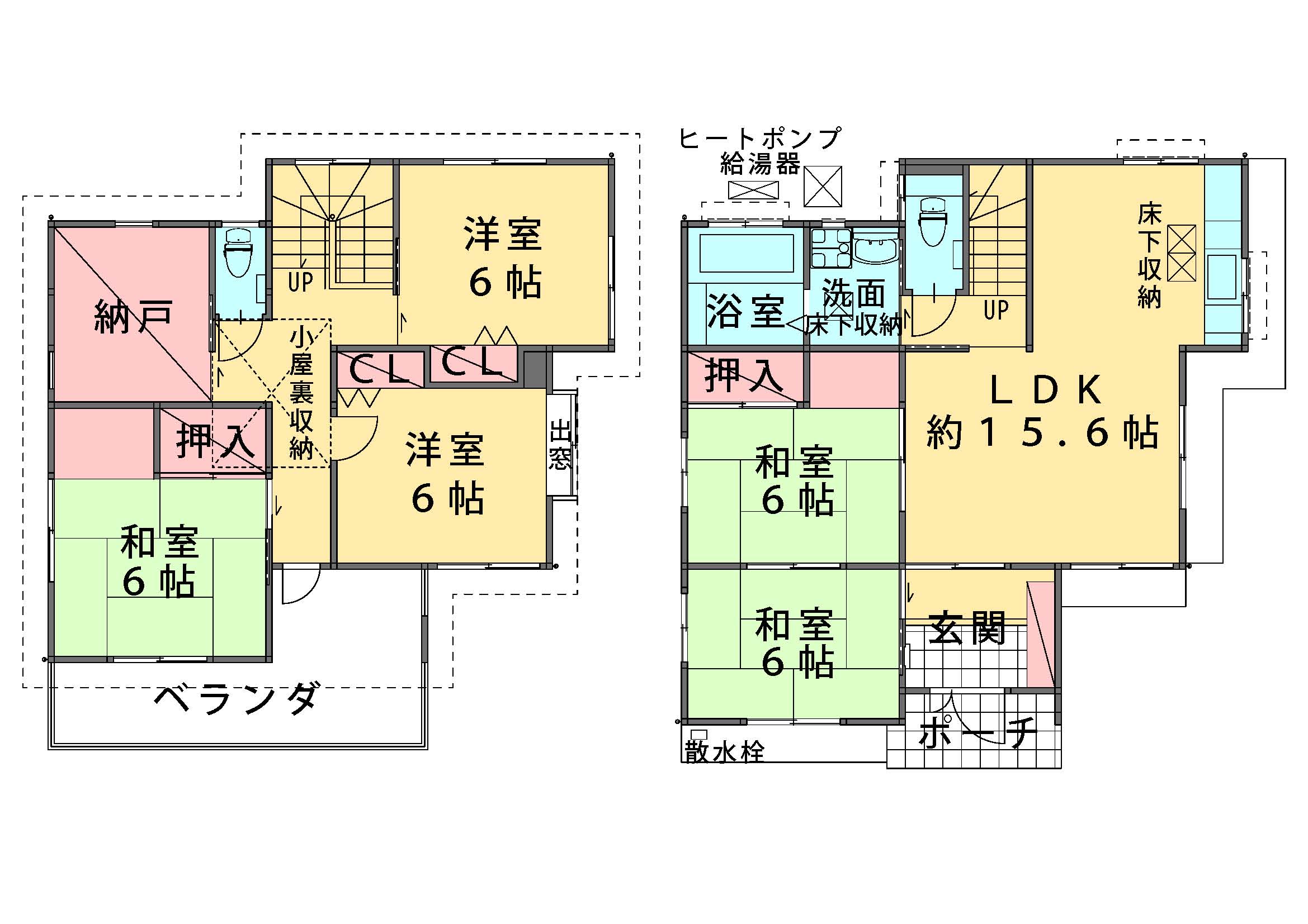 1・2階平面図